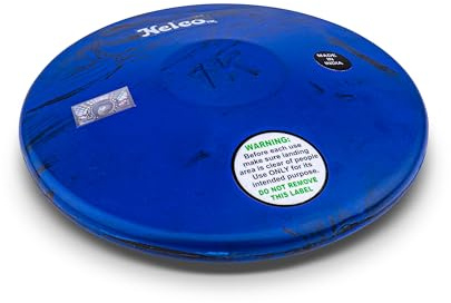 HAEST Nelco Diskus Blue Fusion 1,00 kg | gummidiskus | träningsdisk | 180 mm diameter | tävlingsstandard för kvinnor | slående färg
