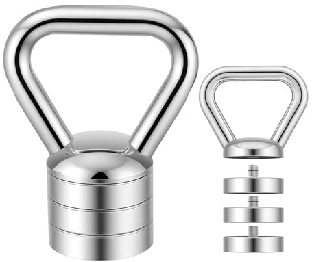 Set de Kettlebell 4-en-1, Kettlebell en acier ajustable, Kettlebell avec plage de poids ajustable 3/5/8/10 kg, Kettleball pour l'entraînement complet du corps et l'entraînement en force à la maison ou