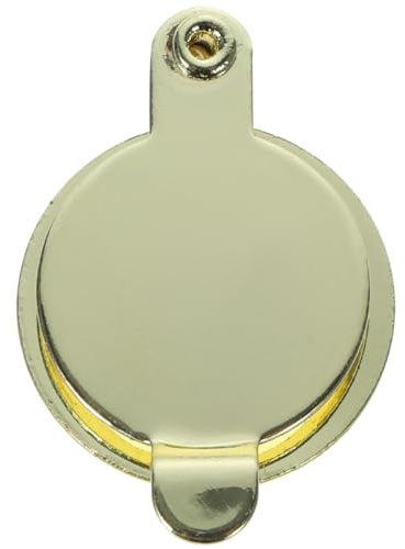 Ipetboom Cache-jonction pour porte d'appartement en cuivre chromé 16 mm, protection anti-regard discret, accessoire de sécurité pour de porte, 1 pièce