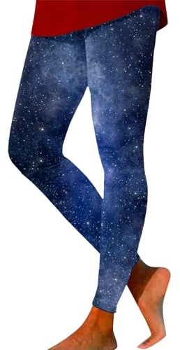 Leggins Donna-Leggins Marroni Donna-Leggings Galaxy da Donna A Vita Alta, Costume da Galassia, Leggings Colorati Stampati da Donna, Pantaloni da Yoga, Pantaloni da Yoga Elastici, Pantaloni da