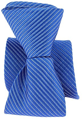 Pomme Carré. Cravate Enfant. Dandy Boy - Bleu Océan, Uni- Taille 38cm 9/12ans Bleu