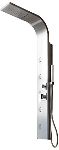 Pannello Doccia Idromassaggio A Quattro Vie In Acciaio Inox Spazzolato