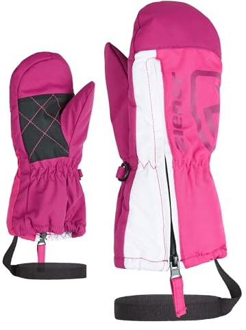 Ziener Baby Leon Ski-Handschuhe/Wintersport | atmungsaktiv Leash, pop pink, 92cm