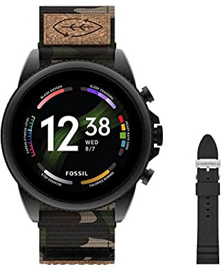 Fossil Women's GEN 6 Touchscreen Smartwatch with Speaker, Heart Rate, NFC, and Smartphone Notifications Watch Strap