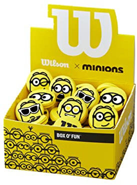 Wilson Amortiguador de Vibraciones de Tenis Minions 2.0, Goma, Amarillo, 75 PK
