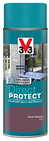 V33 Peinture extérieure aérosol multi-matériaux, Figue fraîche 400ml