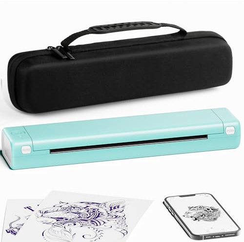 Phomemo M08F Thermal Printer, A4 Portable Bluetooth Mobile Printer, Inkless Printing Supports A4, Portable Printers For Laptops and Phone