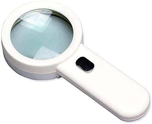 Ausilio visivo con interruttore diametro 8,8 cm Lente 10X per lettura Lente d'ingrandimento per riparazioni artigianali