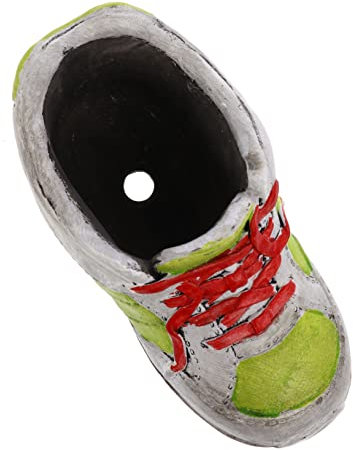 KONTONTY Blumenpot Blumentopf Imitierte Schuhform Für Sukkulenten Retro Deko Für Innen Und Außenbereich Als Für Pflanzenliebhaber