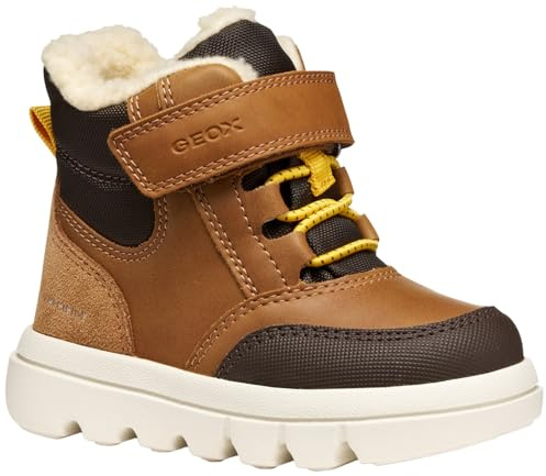 Geox B Willaboom Boy B AB Bottines à la Cheville, Tobacco DK Brown, 26 EU