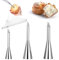 3 Stück Spritztüllen Fülltülle Creme Spritzbeutel Nozzle Lange Spritztüllen Krapfen Befüllen Edelstahl Krapfenfüller mit 10 Spritzbeuteln Windbeutel Krapfenspritze Fülltülle für Marmelade Pufffüll