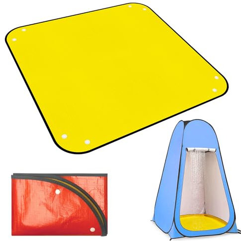 39.5 Camp Shower Tent Bottom Mat, Non Slip Changing Tent Bottom Pad, Removable Outdoor Shower Tent Floor Mat, Portable Pop up Privacy Tent Damp Pad, Tent Not Included