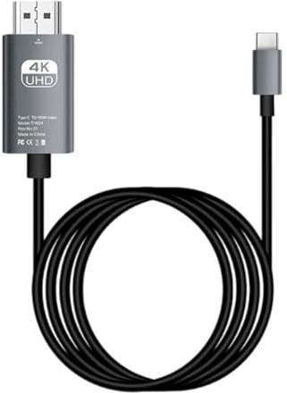 XIAOXIAOYU Cable USB C a HDTV, adaptador USB C a HDTV, adaptador de vídeo 4K60Hz Hdtv | Projector Connector, accesorios de ordenador, suministros de TV para teléfono - TV - Ordenador
