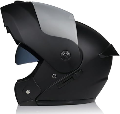 SJAPEX Casque De Moto Modulaire Intégral Modulable, Casque De Moto Intégré À Double Visière Approuvé Dot/ECE pour Hommes Et Femmes Adultes 12,XL