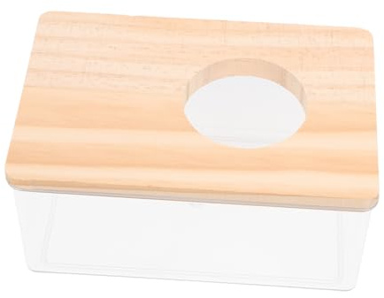 Milisten Boîte à Sable pour Bain de Hamster Transparente Bac Toilette Multifonction pour Petits Rongeurs Facile à Nettoyer et Accessoire pour Bain et Toilette Animaux
