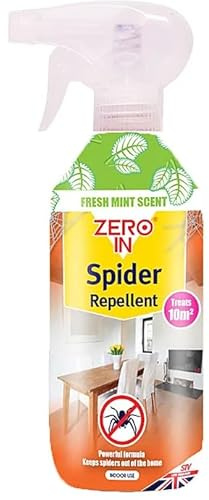 Spider Repellent Spray 500ml – Powerful Indoor Formula with Fresh Mint Scent, Treats Up to 10m², Keeps Spiders Out of The Home (1)