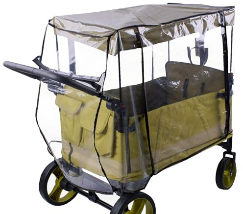 Cubierta de lluvia para cochecito, impermeable, plegable, PVE, refugio protector para carrito | para caminar al aire libre, picnic, playa, accesorio para padres, jardín, patio trasero, portátil