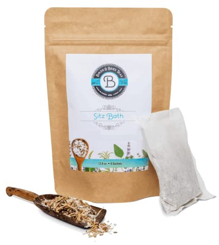 Birds & Bees Teas - Herbal Sitz Bath Soak & Bath Salts - 8 Sachets