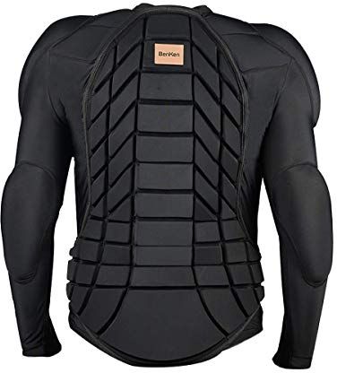 BenKen Ultra Leichter Schutzausrüstung Ski Körper Panzer Rücken Protektor, Außen- Sports Antikollision Backprotector Protektorenjacke für Snowboard Skaten MTB Motorrad Motocross (M)