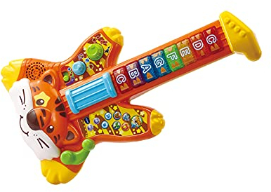 VTech Safari Sounds Guitar, Toddler Musical Toy with Songs, Melodies and Animal Sounds, Fun and Colourful Musical Toys for Children, Educational Toy with Lights, Ages 2 Years +, English Version