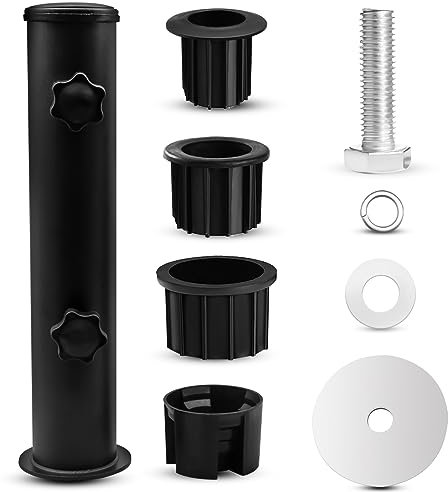 CANIPHA Umbrella Pole Replacement Umbrella Mount, Metal Deck Umbrella Holder Outdoor, Universal Umbrella Replacement Parts Tube Bracket, Heavy-Duty Umbrella Base Holder Tube Bracket for Balcony Pool