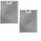 CNANRNANC Filtre en Métal pour Hotte Aspirante - Filtre à Graisse en Métal - 230 x 260 mm Pour Hotte de Cuisine/Ventilation de Ventilateur D'extraction (Pack de 2)