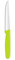 HENDI Cuchillo para cortar y rebanar tomates, hoja dentada, cuchillo tomatero, cuchillo de cocina, 214x20x(H)10mm, acero inoxidable, PP, verde
