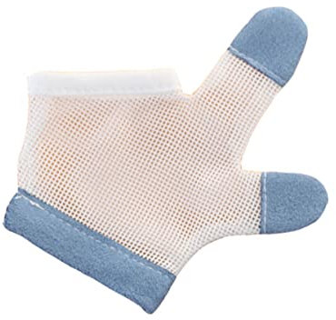 WRITWAA Beißhandschuhe Halbfinger Nylonhandschuhem Größe Mit Verstellbarem Manschettenband Atmungsaktiv Hautfreundlich Für Babys Und Kleinkinder