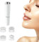 Massaggiatore Facciale 4 in 1 Massaggiatore Massaggiatore Elettrico Viso Massaggiatore Elettrico per Alleviare il Dolore Massaggiatore Viso Anti-Invecchiamento per Agopressione per Muscoli (Bianco)