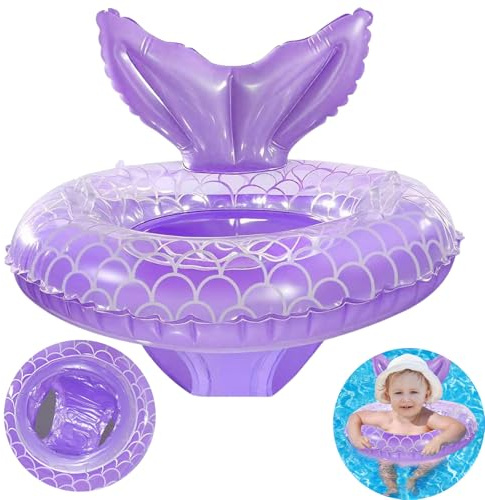 Baby Swimming Float, Inflatable baby float with Safety Seat, Baby Swimming Ring for Babies 3-36 Months Toddlers Infant Training Summer Baby Bath Float