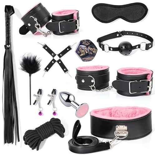 BDSM Rosa in Pelle Lucida Set di 12 Pezzi Zipper Polso Cintura Elastica Famiglia Attrezzature per Lo Yoga Braccialetto Gambe Anelli Attrezzature per Lo Yoga Braccialetto Liscio