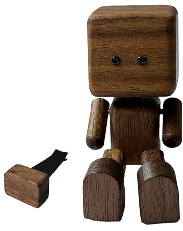 Salpicadero Coche Robot De Madera Oscilante Con Diseño Estético Adorable