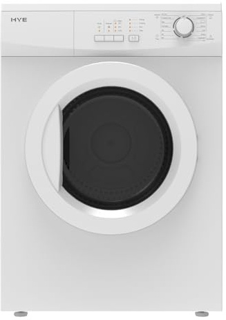 HYE Tumble Dryer - Vented Tumble Dryer, 7kg Drum Capacity, Freestanding & Compact Design, White, 30 Minute Dry & Special Fabric Settings, Perfect For Apartments And Small Homes - D01VD07W13