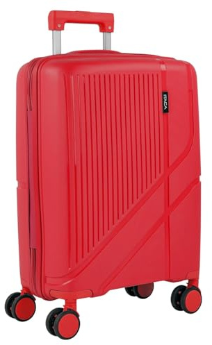 ITACA - Maleta Cabina 55x40x20 rígida con Ruedas Tipo Trolley Ligera Apta para avión y Ryanair - Equipaje de Mano para Viajes Cortos. Candado de Combinación, Rojo