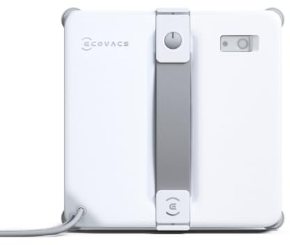 ECOVACS WINBOT Mini 2 Robot Lavavetri, Spazzole Angolari & Spruzzo a Ultrasuoni, Ultra-Sottile per Finestre Strette, Navigazione Intelligente, 6 Modalità App, Sistema di Sicurezza a 10 Livelli