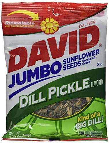 David Dill Pickle Sunflower Seeds, 5.25 Ounce - 12 Per Case