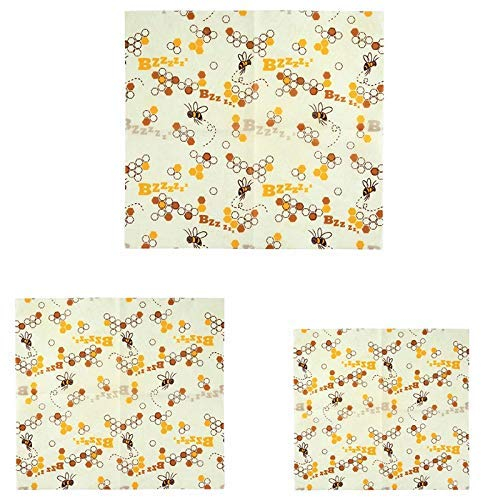 Neat Ideas Beeswax Food Wraps 3 Pack Small, Medium & Large Eco Friendly Reusable