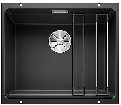 BLANCO 525887 ETAGON 500-U diskbänk, svart, 60 cm underskåp