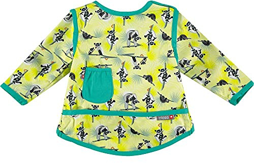 Close Baberos Impermeables de Manga Larga con Bolsillo 6 a 18 Meses, Unisex, Lemur