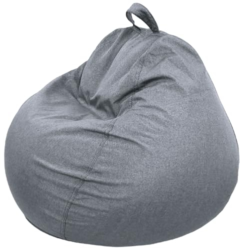 Bananair - Sitzsack 120 x 100 cm Kinder und Erwachsene - Sitzsack mit Füllung, Weich & Bequem - Leicht Transportierbar, Maschinenwaschbarer Bezug - Bean Bag, Sitzsack xxl, Gaming Sitzsack (Dunkelgrau)