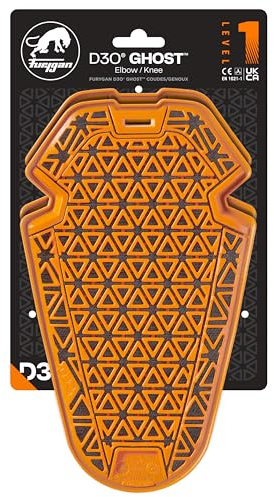 Furygan ELLBOGEN ODER KNIESCHUTZ D3O Ghost L1 Unisex - EIN Paar Level 1 zugelassener D3O Discreet Advanced Protection für Motorradhosen - D3O Total Safety Technology - Einheitsgröße