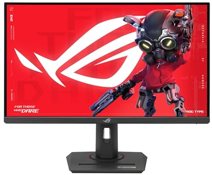 ASUS ROG Strix 27” 4K HDR USB-C Gaming Monitor (XG27UCG) – UHD (3840x2160) Dual Mode (4K 160Hz or FHD 320Hz), 1ms, Fast IPS, Extreme Low Motion Blur Sync, G-SYNC Compatible, AI Gaming, 3yr Warranty