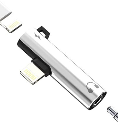 Adaptateur Lightning Vers Jack Ecouteur 3.5mm(2 en 1)pour iphone 14 13 12 11 Pro Max 7 8 Adapter Pour ipad Certifié Pour Apple MFI Casque AUX Audio Chargeur Splitter Prise Double Auxiliaire Accessoire