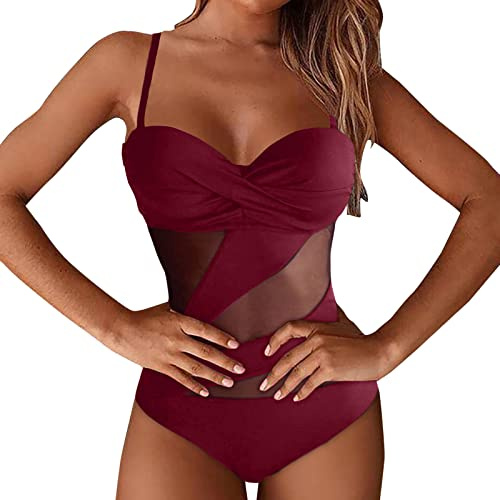 Maillot De Bain Bandeau Transbronzant Femme Gainant Ventre Maillots Deux Pièces Taille e Grande Ensembles Bikini Ronde Blanc Maillot'de String Shorty Push Up Forte Poitrine #