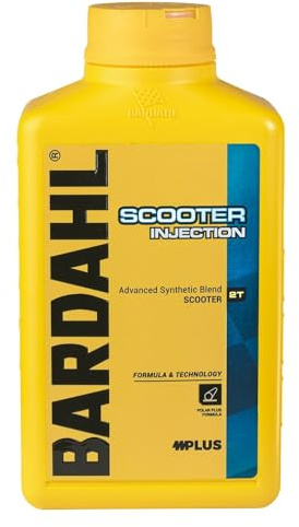 Bardahl - SCOOTER INJECTION - Olio Motore per Moto e Scooter a 2 Tempi, Lubrificante con Proprietà Anti Grippaggio, Riduce gli Attriti, Massima Compatibilità con i Catalizzatori, 1 L