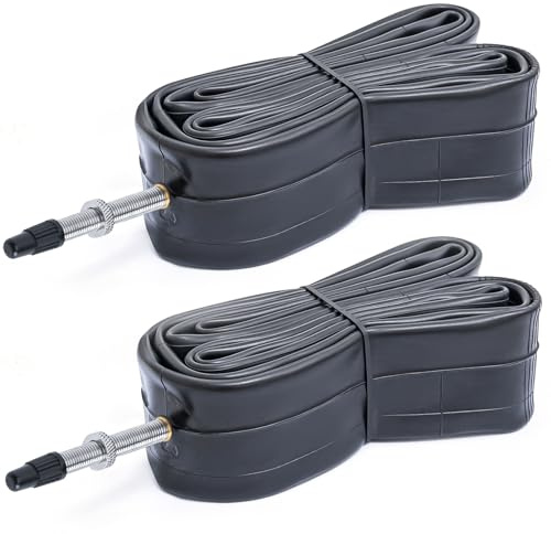 700 x 25C/26C/27C/28C/29C/30C/31C/32C FV48mm Chambre à air de vélo de rechange 700C (2 pièces) 700 x 25C-32C Chambre à air pour vélo de ville/route/gravier Scénarios
