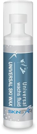 SkinStar Cire de ski liquide universelle 150 ml – Cire liquide sans PFAS & sans fluorure pour ski et snowboard – Cire lubrifiante universelle pour toutes les conditions de neige