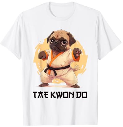 Pug Fighter Suit Taekwondo T-Shirt