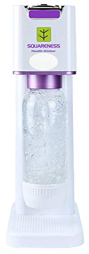 AWANG Soda Maker Sparkling Water Maker with Reusable Bottle, Carbonated Fizzy Water Drink Maker, Soda Water Carbonator, Soda Drinking Water Sparkler Including CO2 Cylinder Universal Cylinder (White)