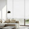 Blindecor Belmont Rollo, lichtdurchlässig, glänzend, Weiß, 120 x 180 cm (Breite x Höhe), Stoffmaße: 117 x 175 cm, für Fenster